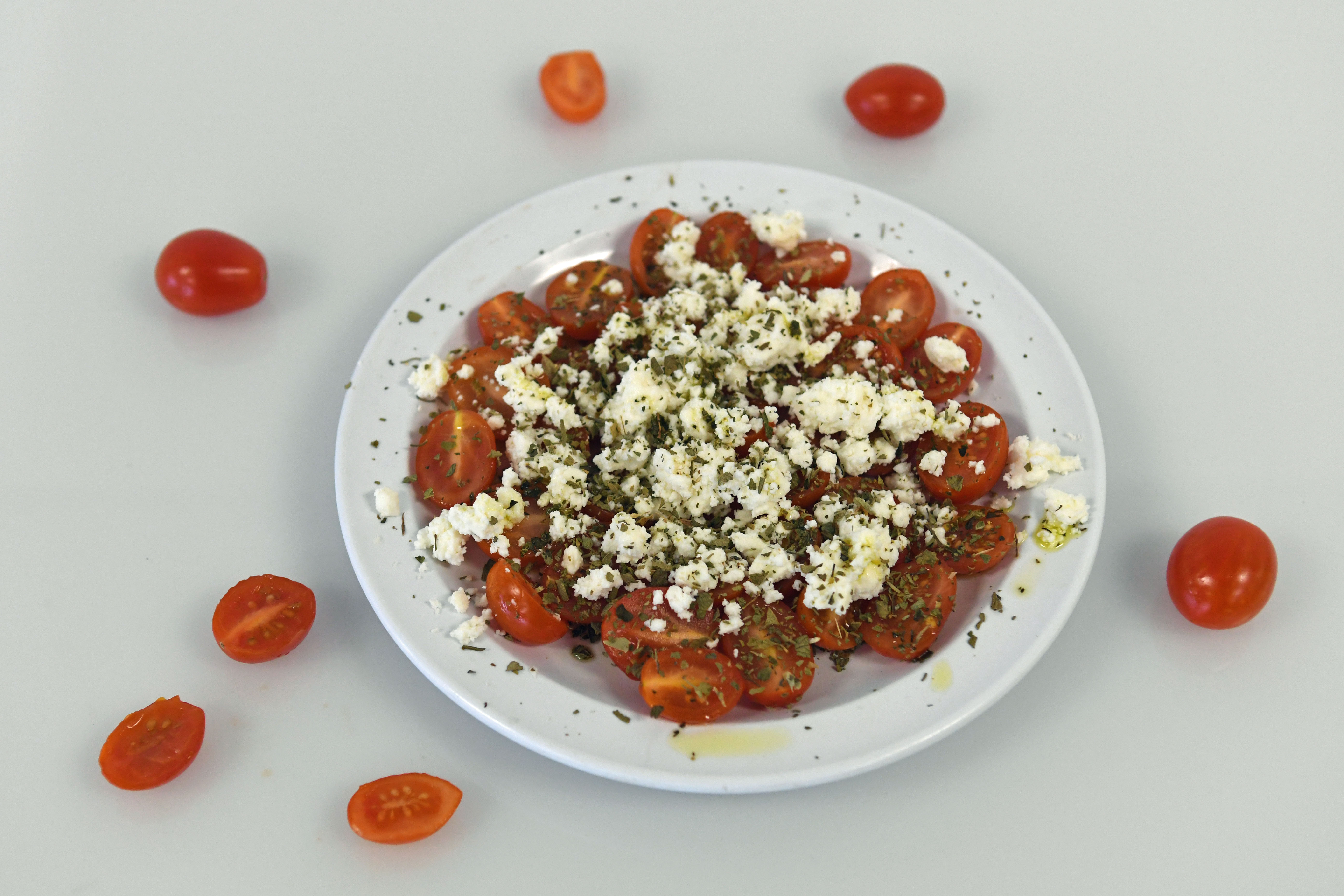 Order Tomato, Feta Cheese, Herbs & Spices Appetizer food online from Your Greek Cousin store, West Palm Beach on bringmethat.com