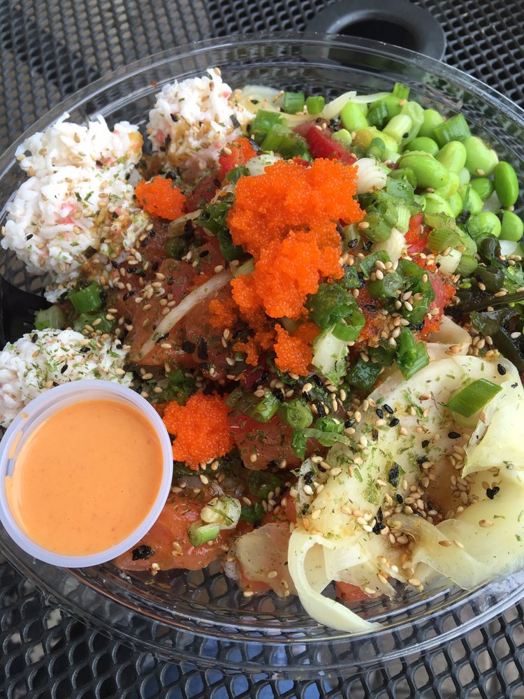 Order Two Protein Scoops Small Poke Bowl food online from One Poke store, El Segundo on bringmethat.com