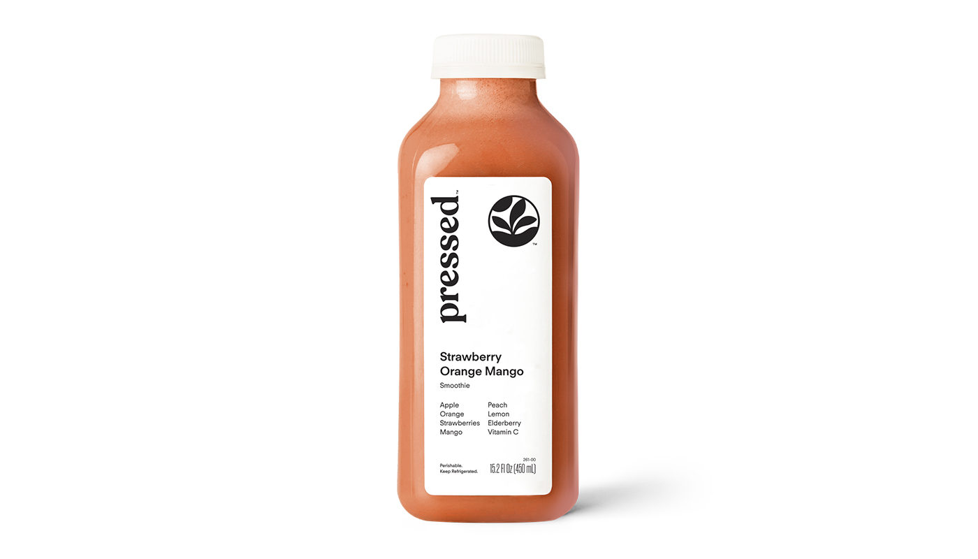 Order Strawberry Orange Mango Smoothie food online from Pressed store, Honolulu on bringmethat.com