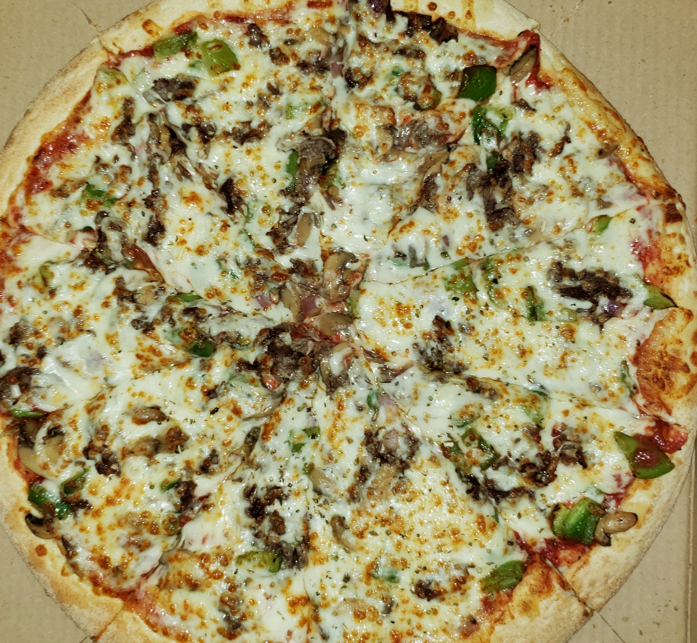 Order Steak Buster Pizza food online from Pizza Mart store, Baltimore on bringmethat.com