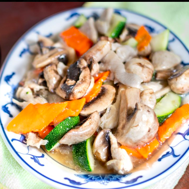 Order 50. Mushroom Chicken food online from China Kitchen store, Anaheim on bringmethat.com