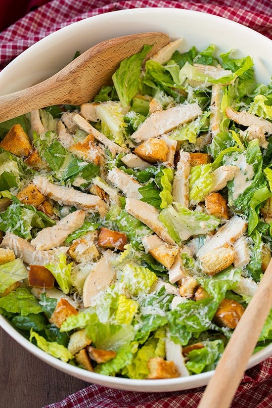 Order Chicken Caesar Salad - Salad food online from Yaya Pizza store, Upland on bringmethat.com