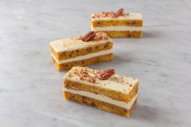 Order Slice - Carrot Cake Slice food online from Porto Bakery & Cafe store, Buena Park on bringmethat.com