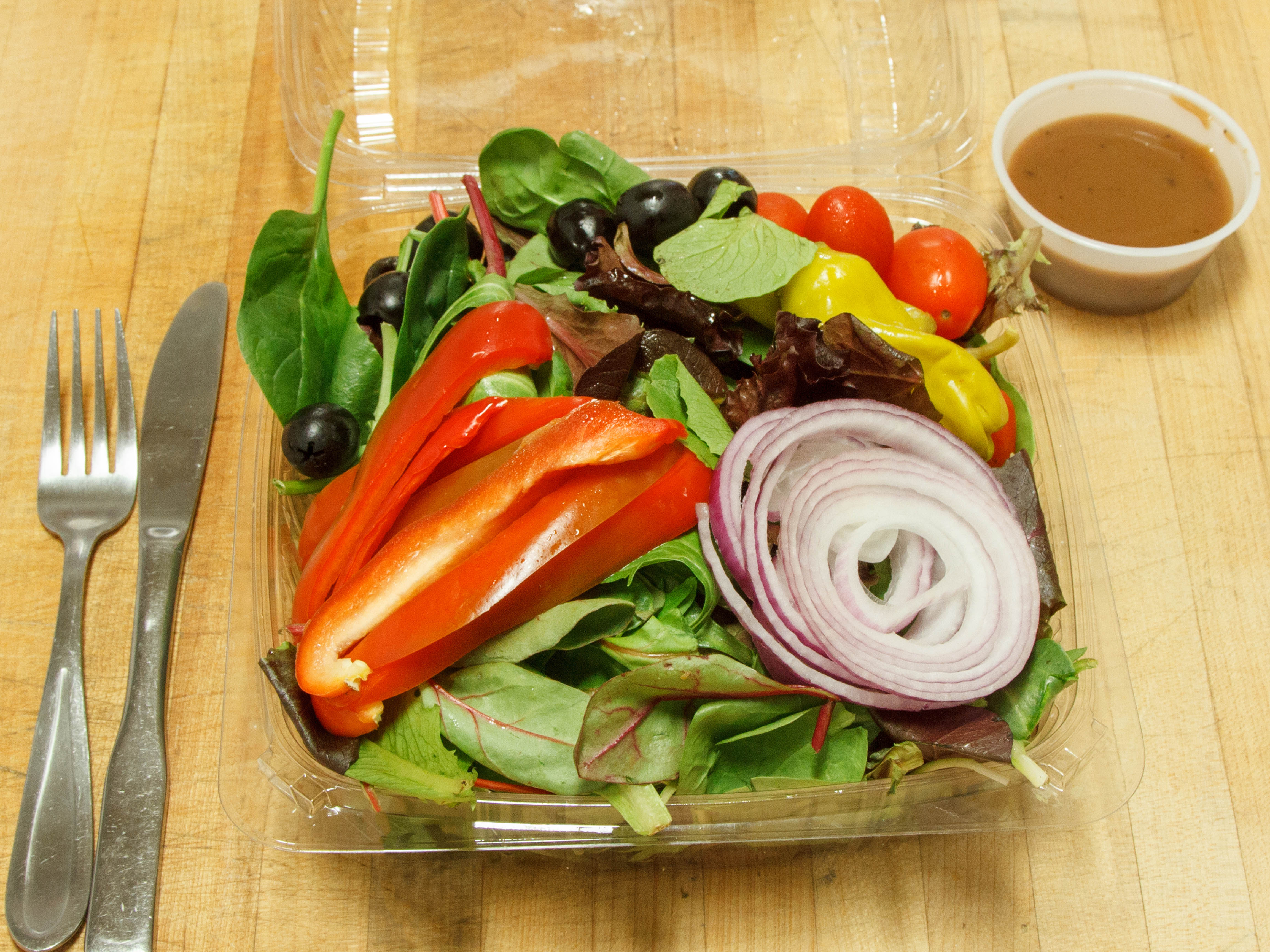 Order Garden Salad food online from Leone Sub & Pizza store, Somerville on bringmethat.com