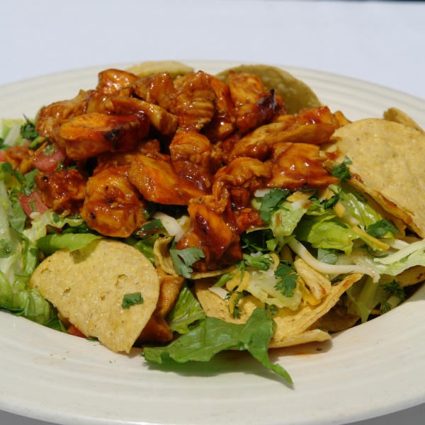 Order BBQ Chicken Salad food online from Shiraz Restaurant store, Glendale on bringmethat.com