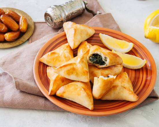 Order Spinach Pies food online from Mediterranea Rice Bowls store, Southfield on bringmethat.com