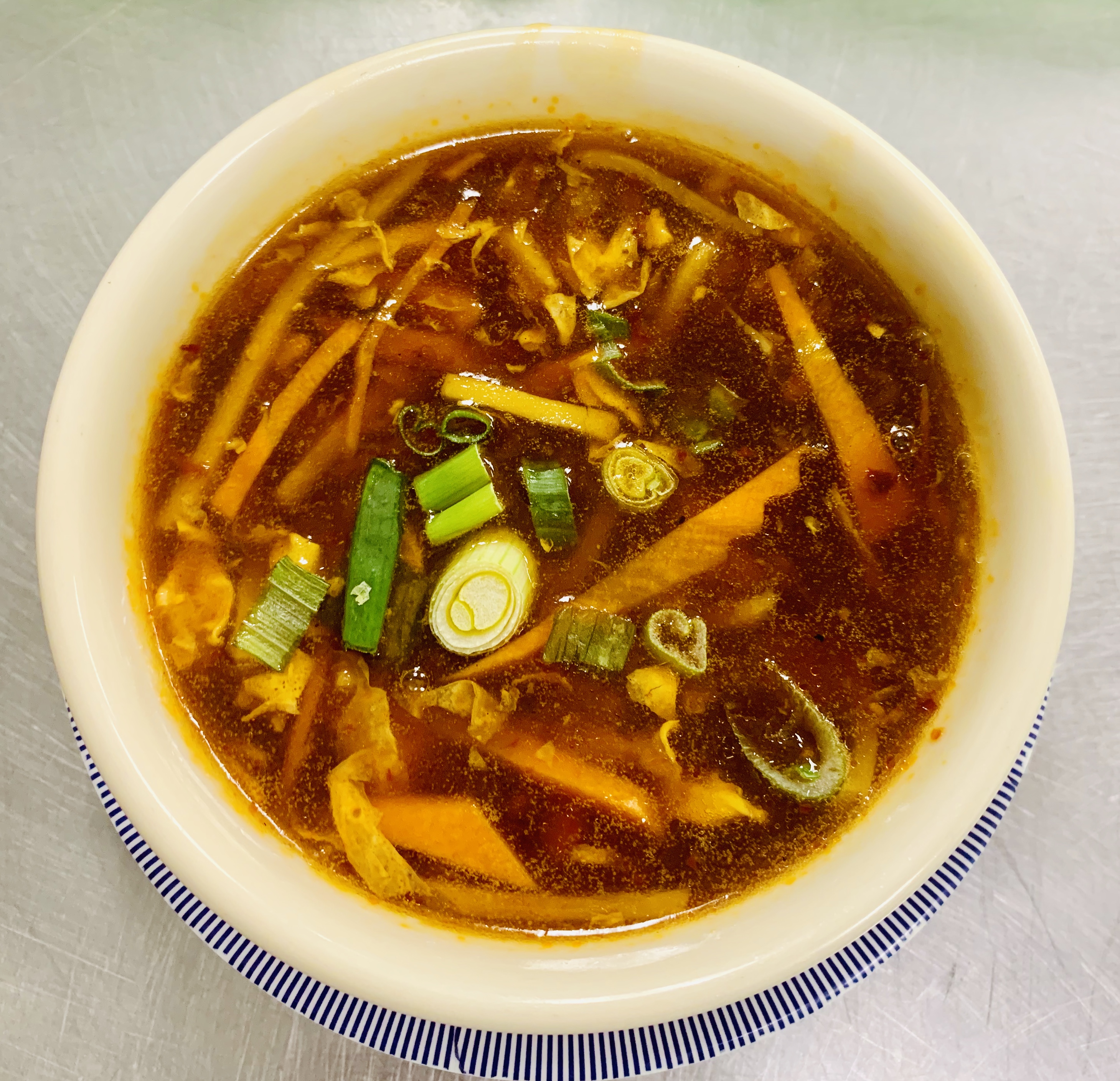 Order Hot and Sour Soup food online from Old St Louis Chop Suey store, Saint Louis on bringmethat.com