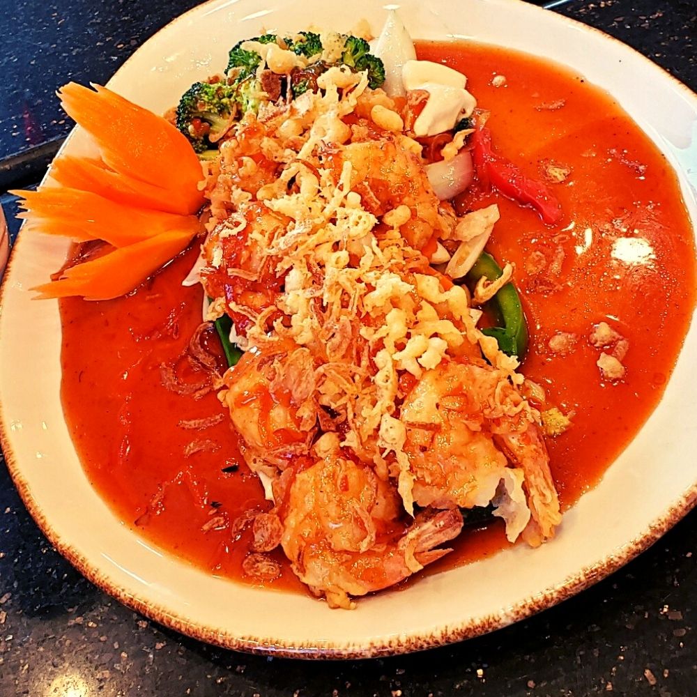 Order Triple Flavor Shrimp food online from Ploy Thai Cuisine store, The Woodlands on bringmethat.com