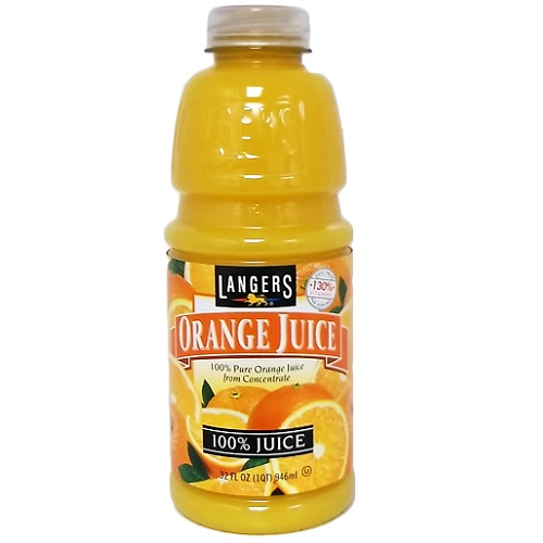 Order Langer's Orange Juice 32 oz. food online from Terrible's store, Las Vegas on bringmethat.com