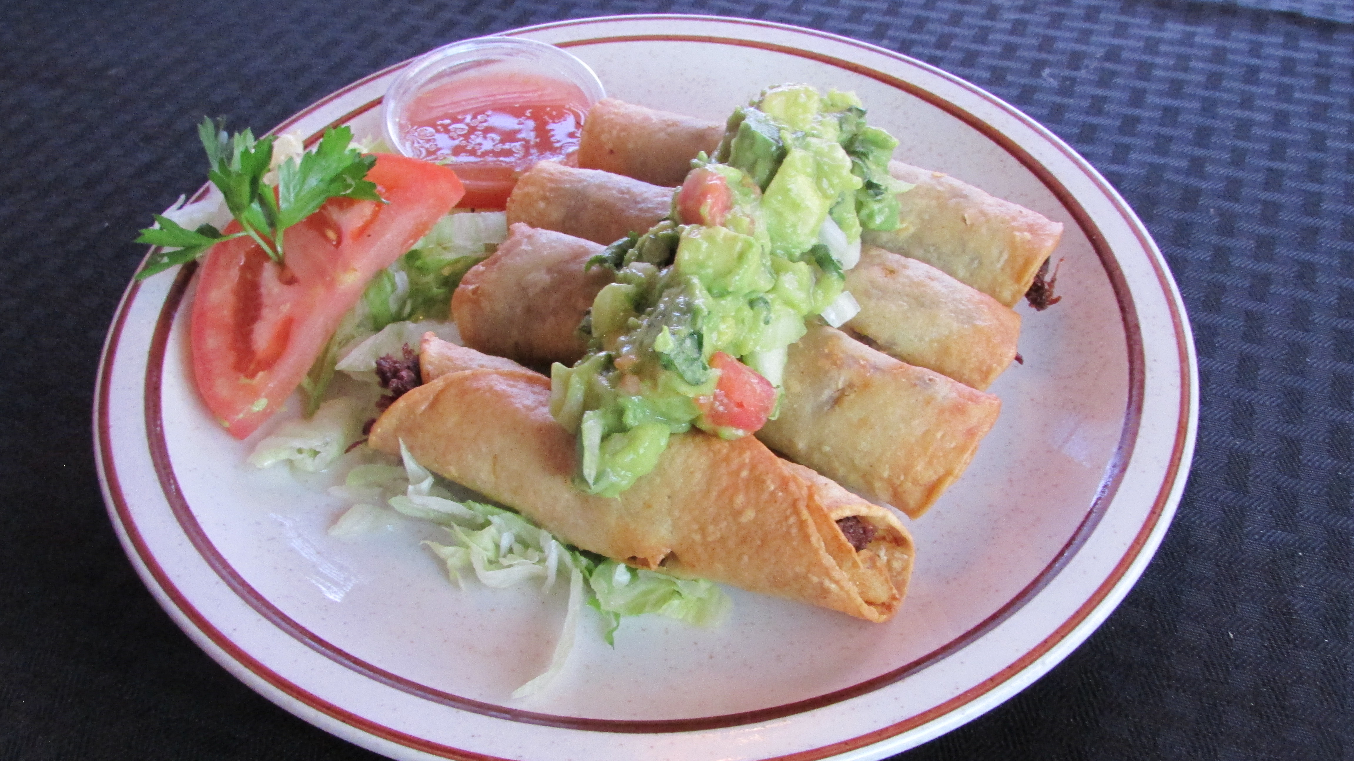 Order 3 Taquitos food online from Tortillas Restaurant store, Cathedral City on bringmethat.com