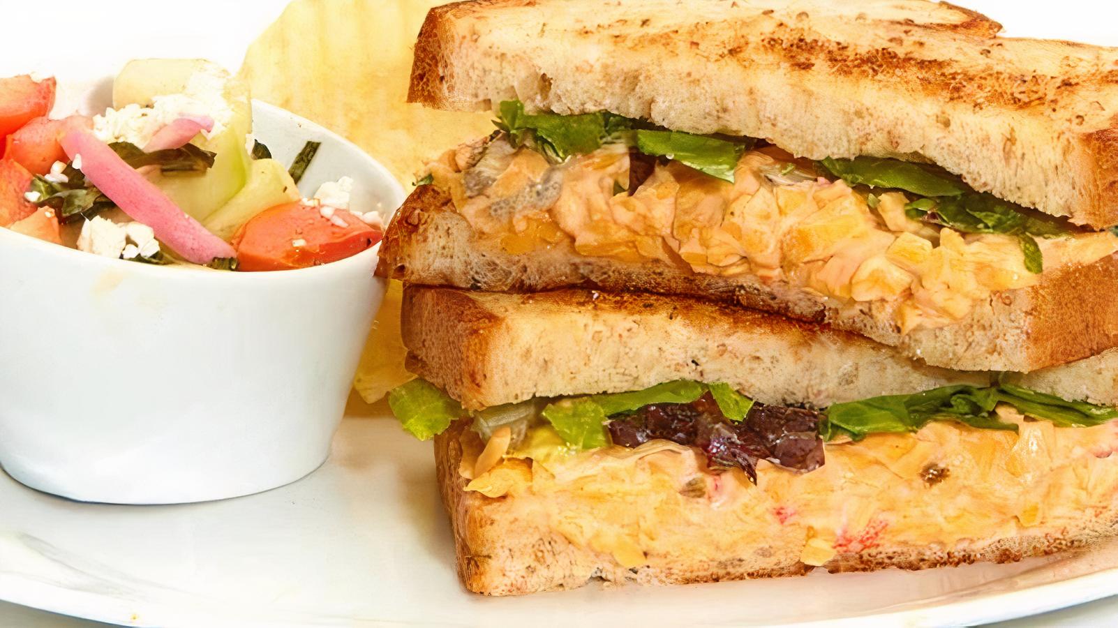 Order Spicy Pimento Cheese Sandwich food online from Taziki Mediterranean Cafe store, Atlanta on bringmethat.com