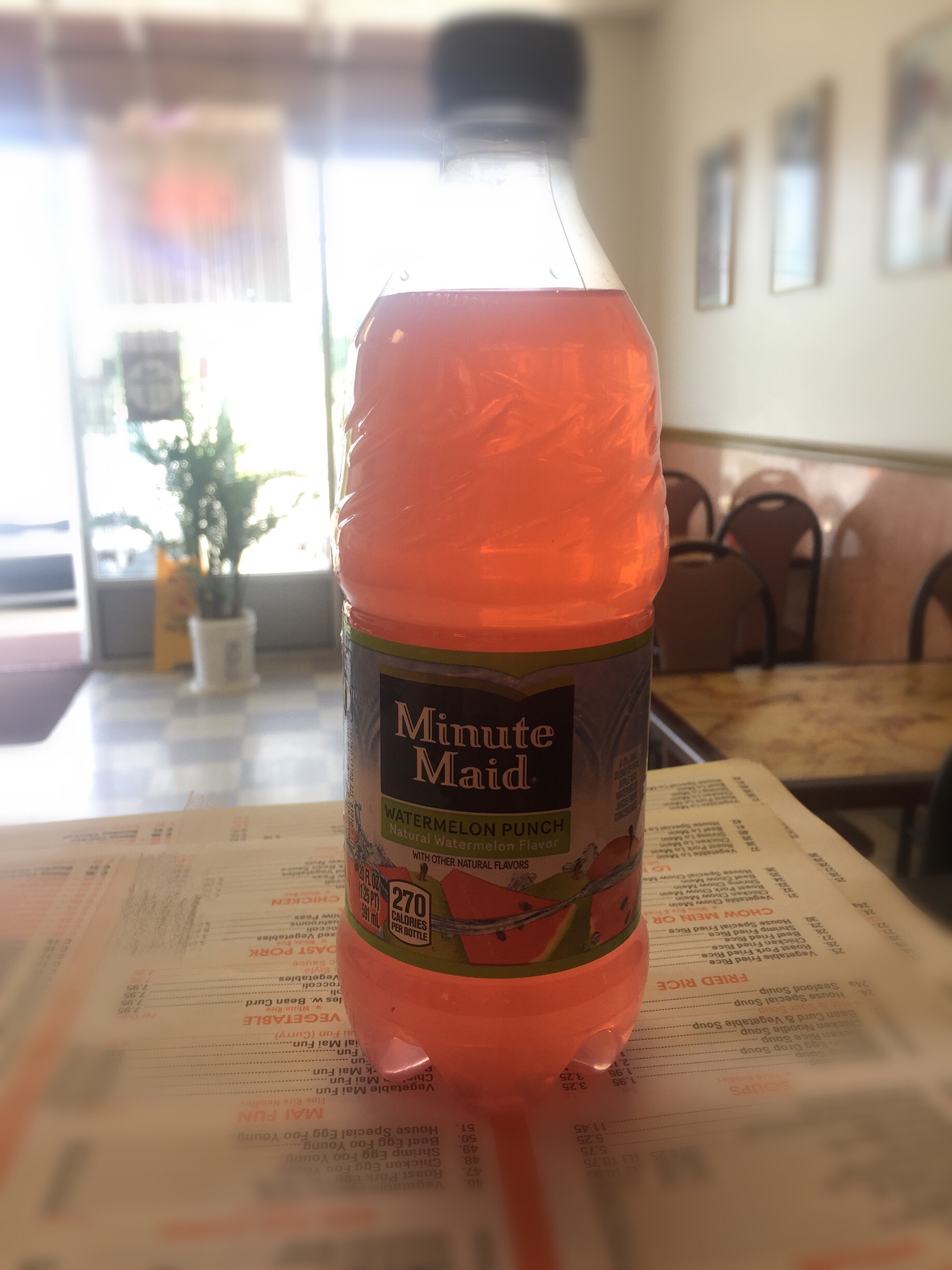Order Bottle Watermelon Punch food online from Shun Cheong Chinese Restaurant store, La Vergne on bringmethat.com