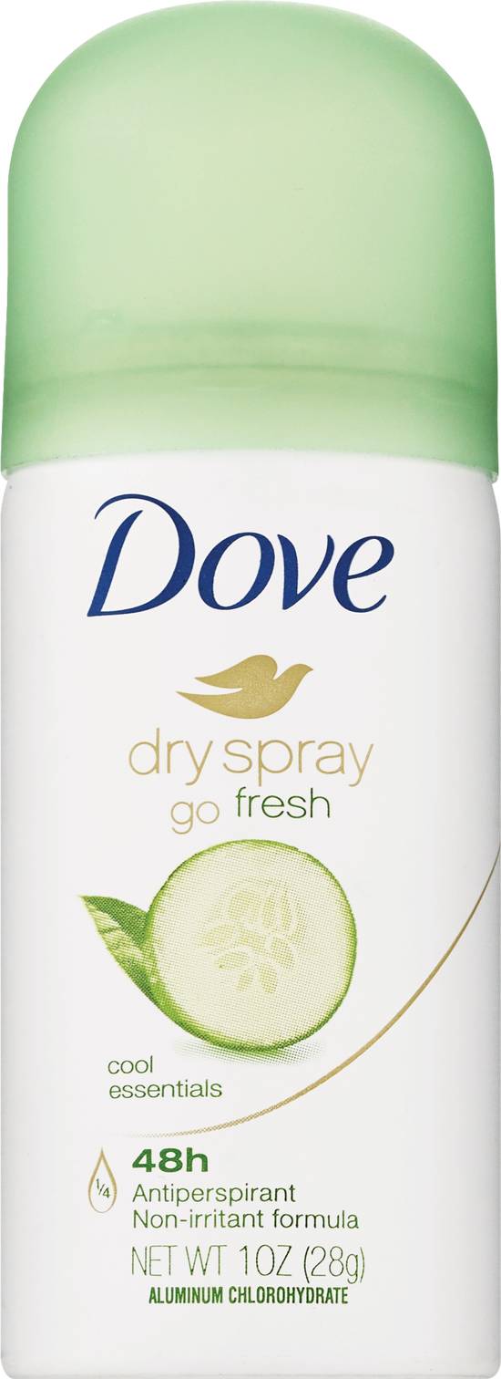 Order Dove Dry Spray Cool Essentials Go Fresh Antiperspirant Aerosol, 1 oz food online from Cvs store, LANCASTER on bringmethat.com