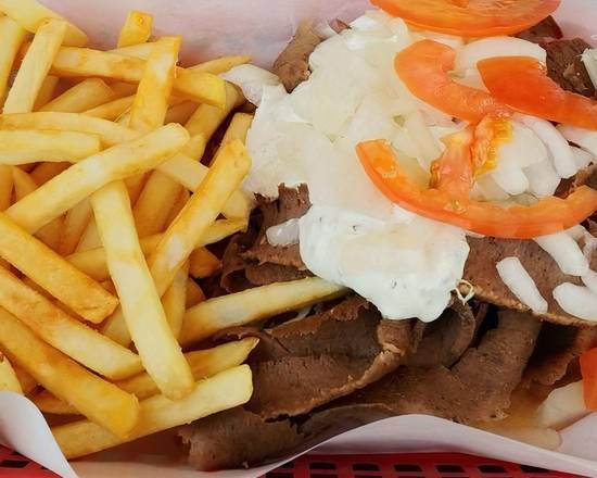 Order Gyros Plate food online from George's Gyros Spot store, CHESTERTON on bringmethat.com