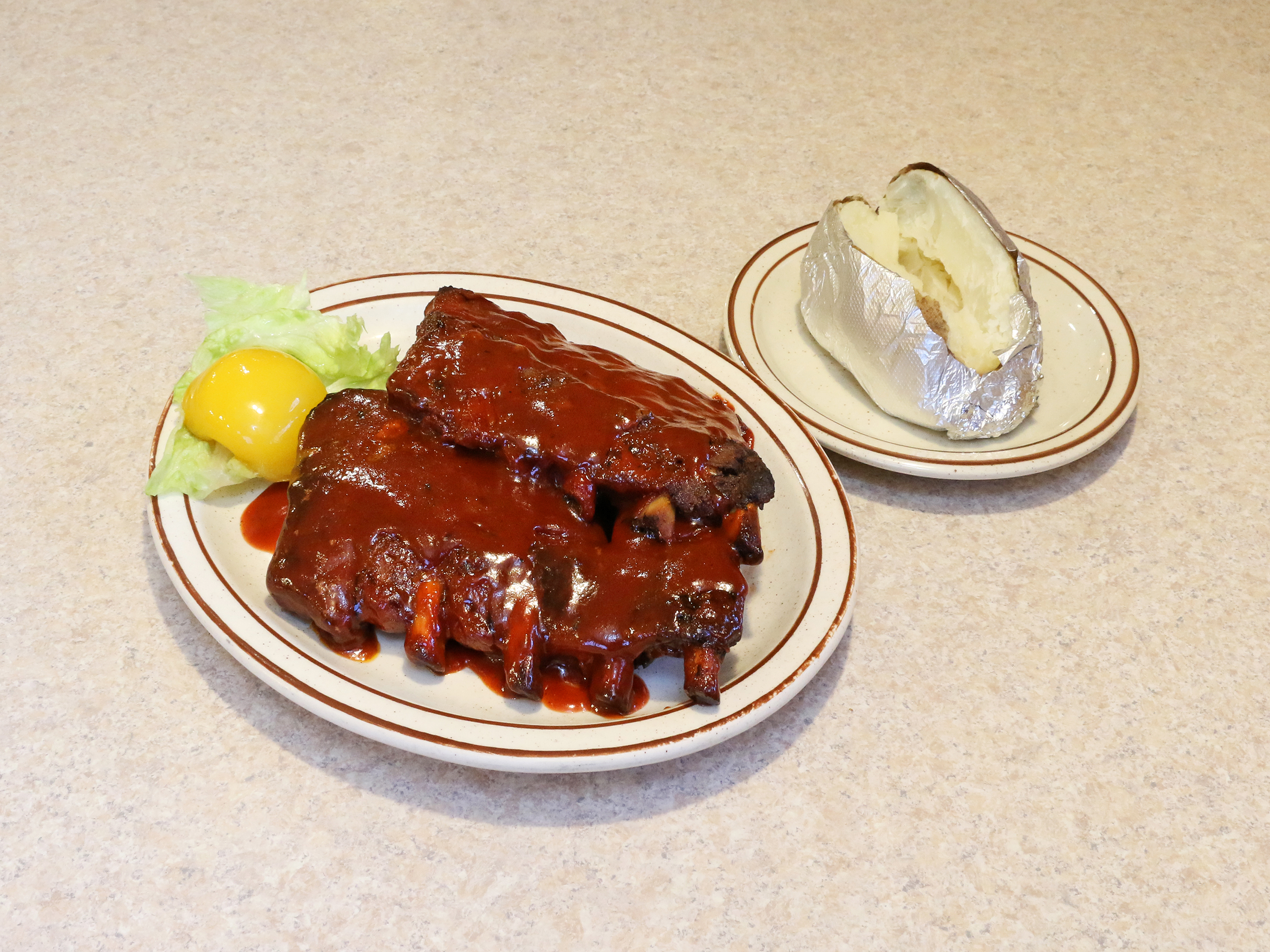 Order Full Slab Barbecue Ribs food online from Papa G store, Huntley on bringmethat.com