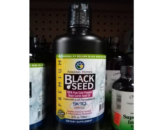 Order Black Seed Oil 32 fl.oz food online from Nature Own Herb Shop store, Atlanta on bringmethat.com