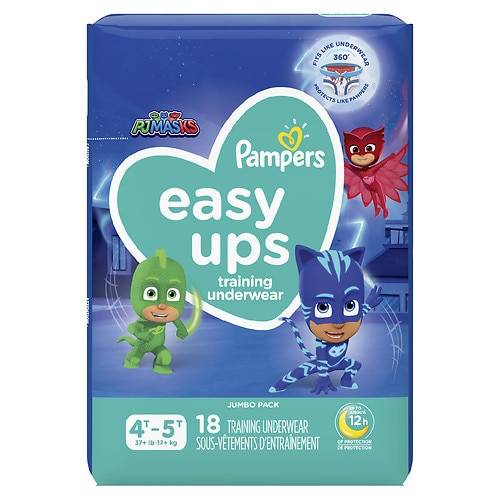 Order Pampers Easy Ups Training Underwear for Boys Size 4T-5T - 1.0 ea food online from Walgreens store, HAMMOND on bringmethat.com