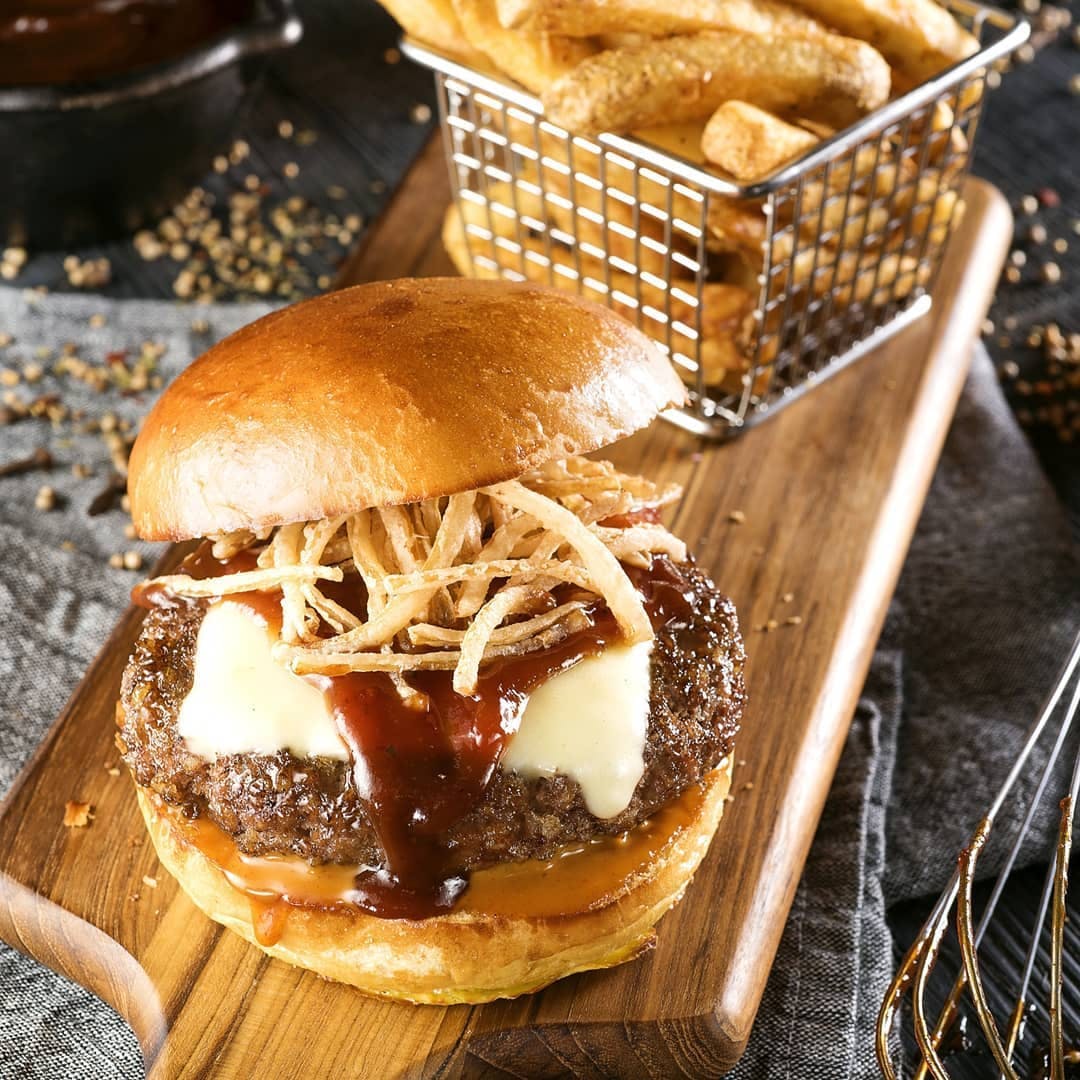 Order Whiskey Burger - Burger food online from Select Pizza | Grill store, Cinnaminson on bringmethat.com