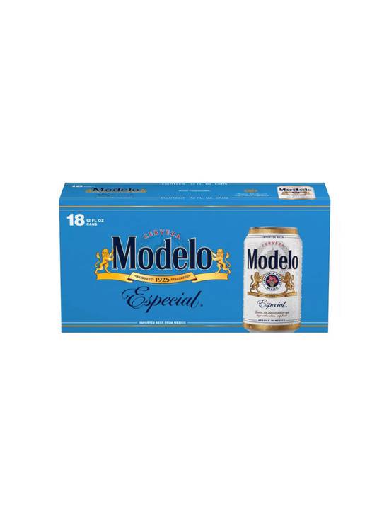 Order Modelo Especial 18pk 12 OZ Bottle  (4.4 % ABV) food online from Chevron Extramile store, Anaheim on bringmethat.com
