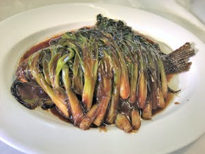 Order A3. Live Tilapia (Braised Onion) 蔥烤立鱼 food online from Garage Restaurant store, San Gabriel on bringmethat.com