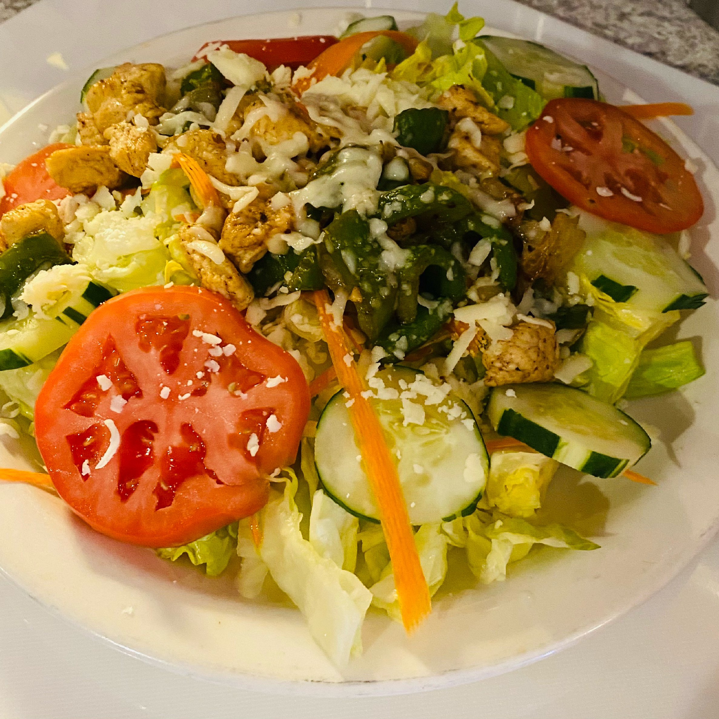 Order Philly Chicken Salad food online from Chole Mexican Restaurant store, Glenwood on bringmethat.com