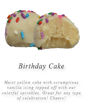 Order Birthday Cake Balls food online from Huck store, Marion on bringmethat.com