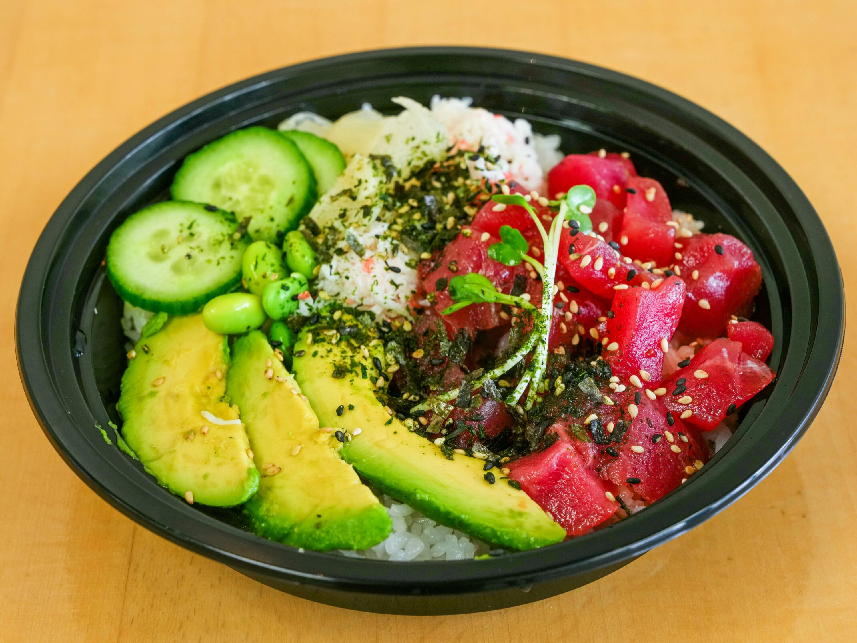 Order Poke tuna  food online from Hayashi store, Mission Viejo on bringmethat.com