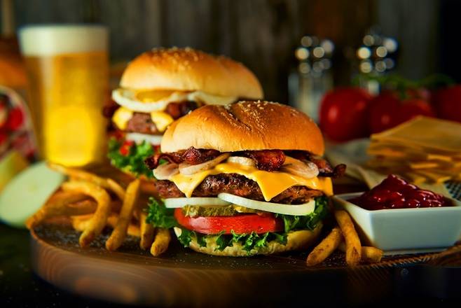 Order Bacon Mushroom Cheeseburger food online from Duffy Sports Grill store, West Palm Beach on bringmethat.com