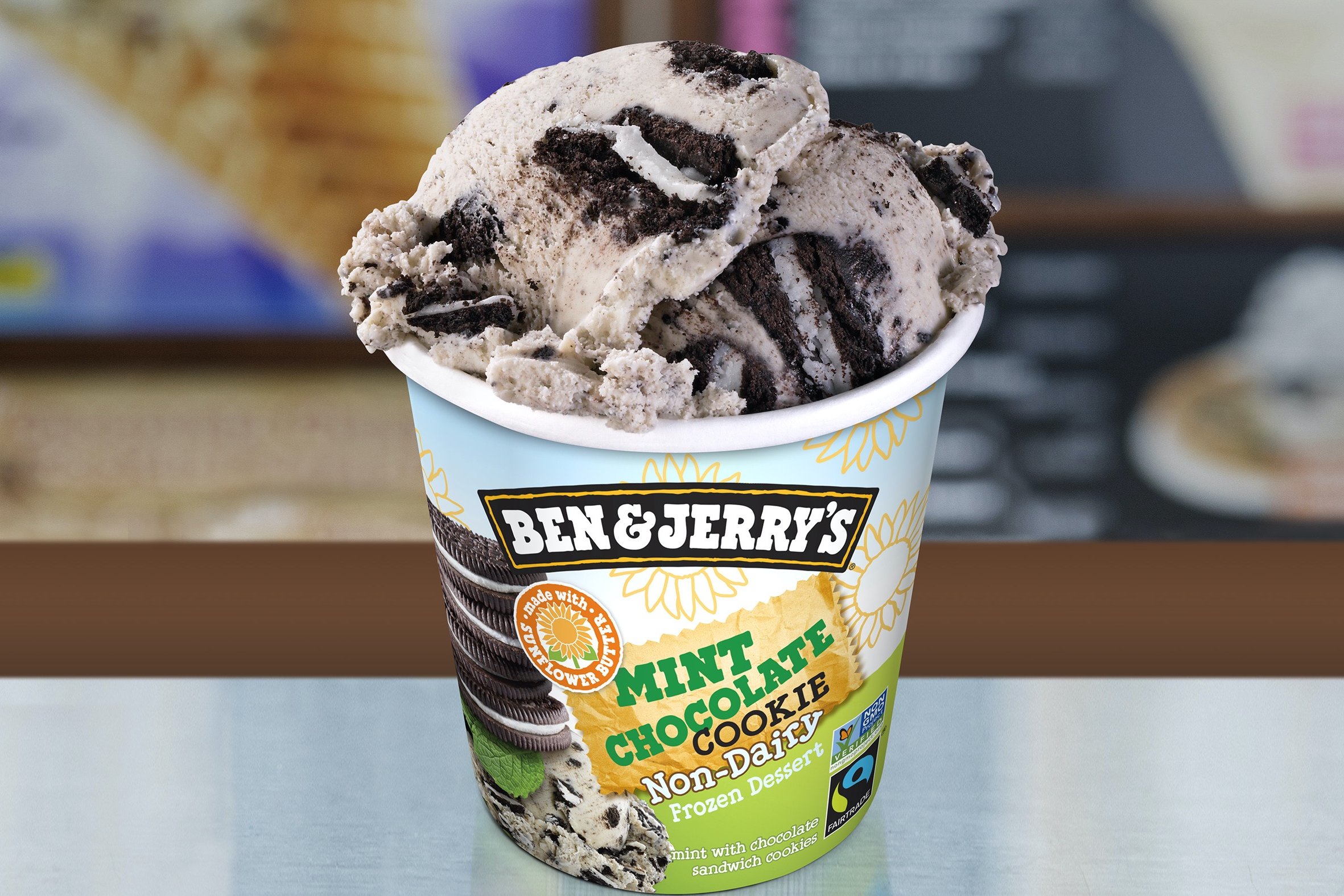 Order Mint Chocolate Cookie Non-Dairy food online from Ben & Jerry's store, Plano on bringmethat.com