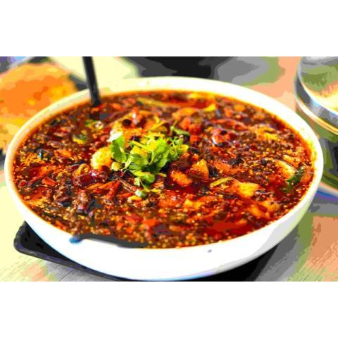 Order Spicy Szechuan Boiled Beef food online from Noodles & Dumplings store, El Paso on bringmethat.com