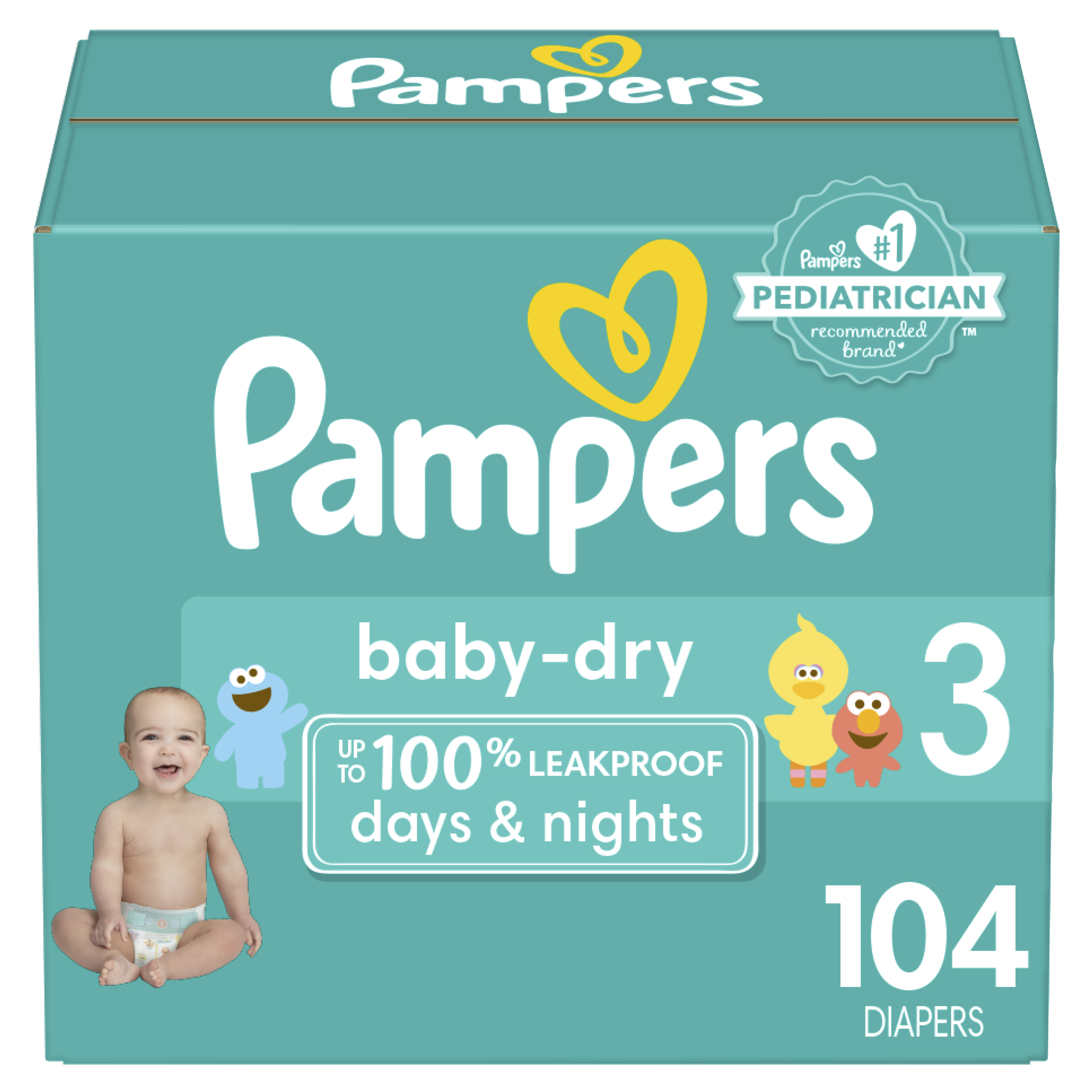 Order Pampers Baby-Dry Diapers - Size 3, 104 ct food online from Rite Aid store, Cathedral City on bringmethat.com