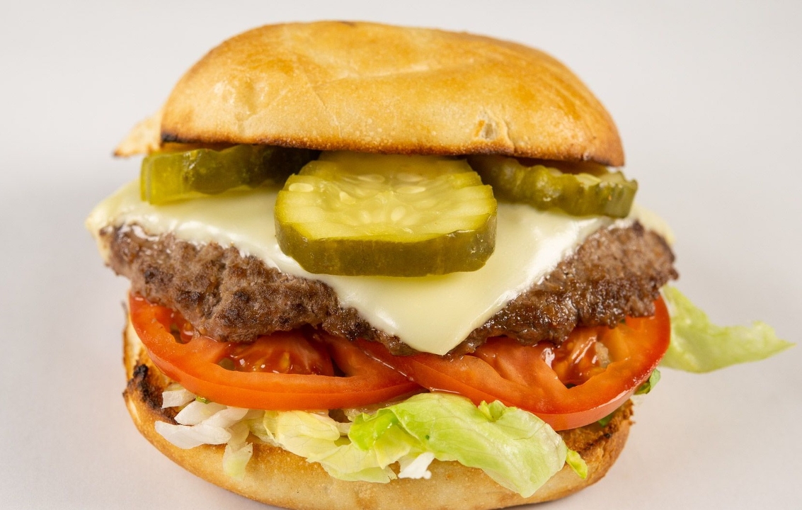 Order 1/4lb Cheeseburger food online from Jim's SteakOut store, Buffalo on bringmethat.com