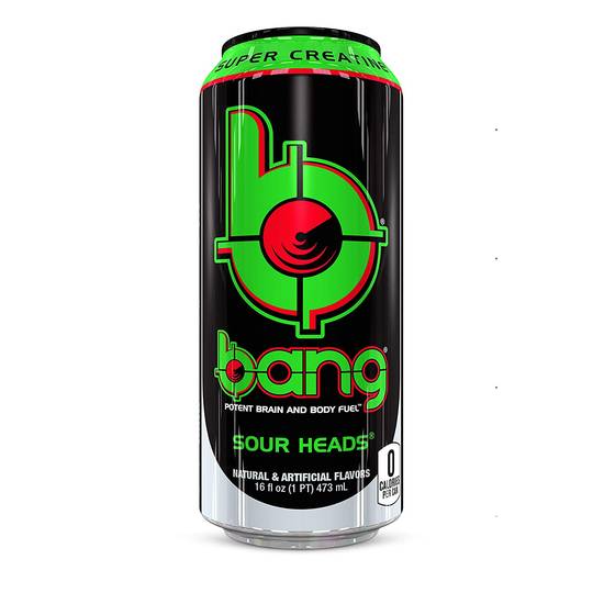 Order Bang Sour Heads Energy Drink, 16 Fl. Oz. food online from Exxon Food Mart store, Port Huron on bringmethat.com