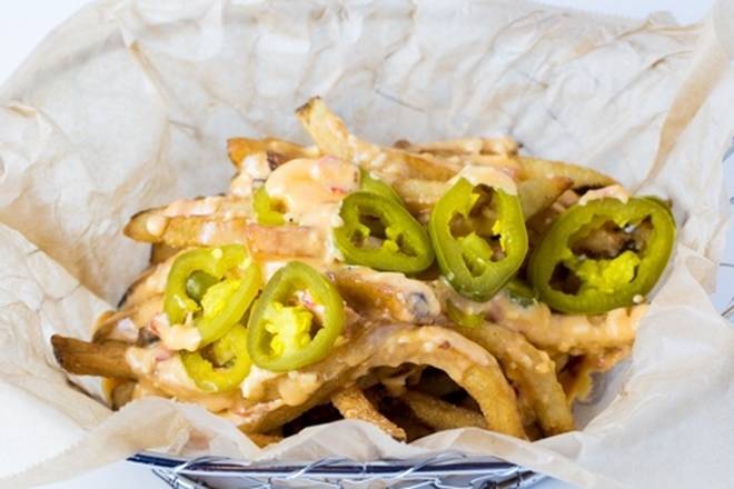 Order Pimento Cheese Fries food online from Farm Burger store, Decatur on bringmethat.com