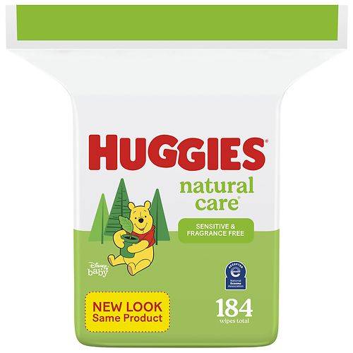 Order Huggies Natural Care Sensitive Baby Wipes 1 Refill Pack Fragrance Free - 184.0 ea food online from Walgreens store, Cleveland on bringmethat.com