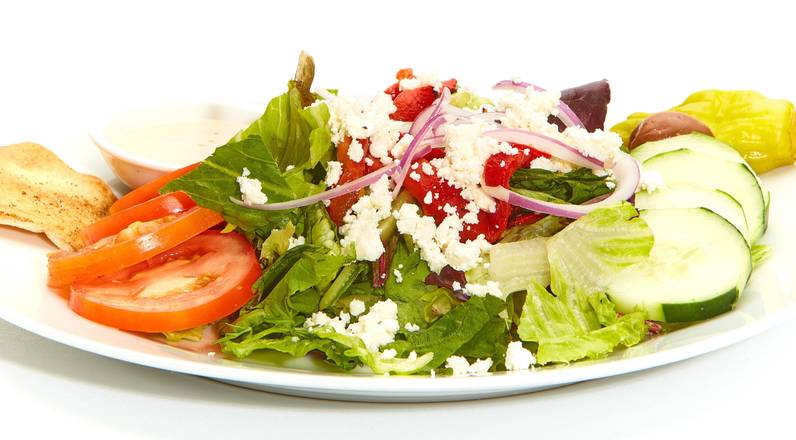 Order Greek Salad food online from Taziki Mediterranean Cafe store, Auburn on bringmethat.com