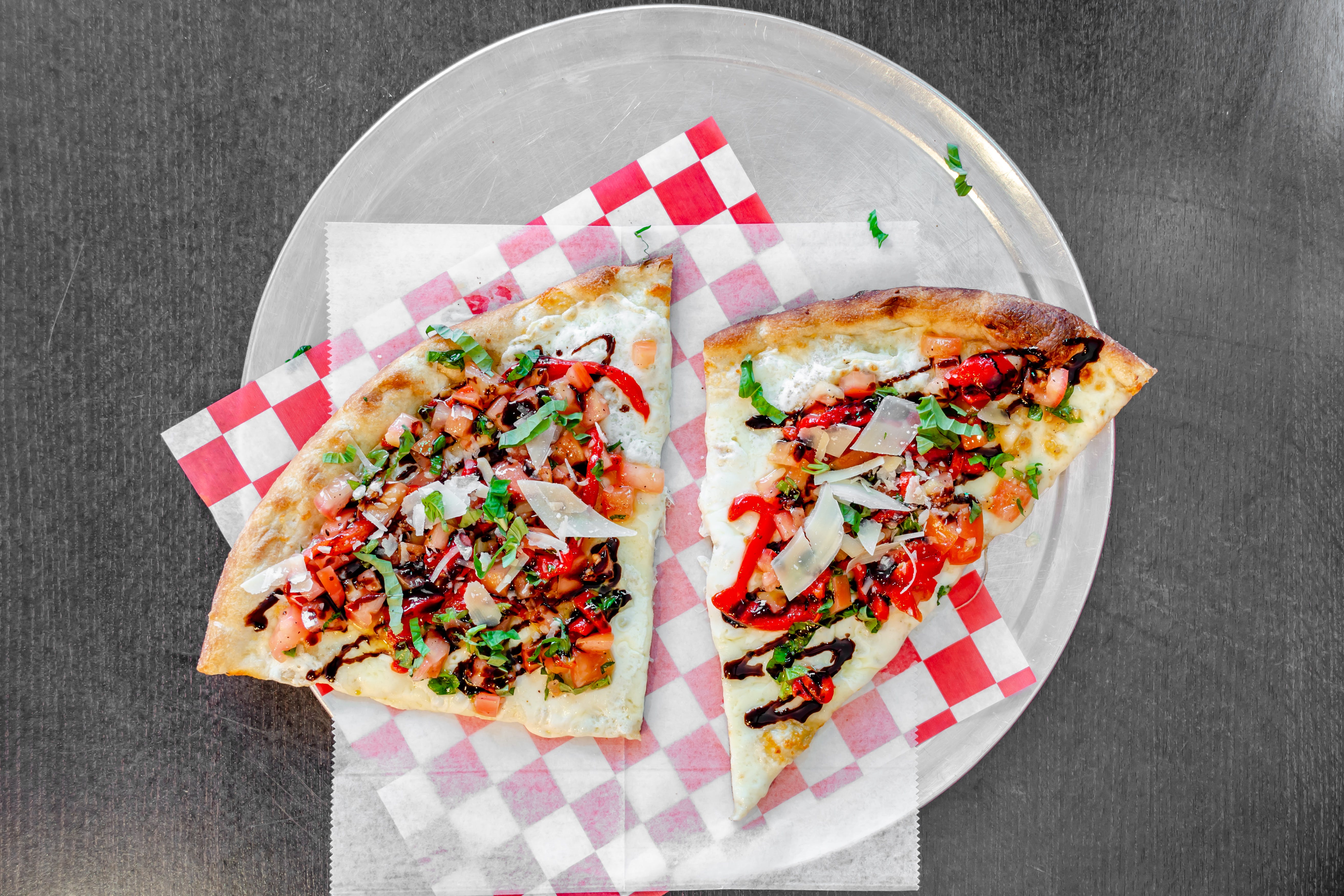 Order Bruschetta White Pizza - Small 12'' food online from Johnny Longhots store, Evesham Township on bringmethat.com