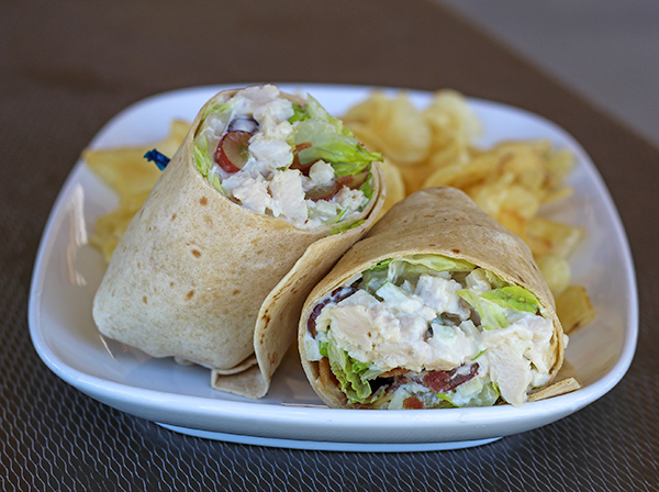 Order Waldorf Chicken Club Wrap food online from Firerock Grille store, Caledonia on bringmethat.com