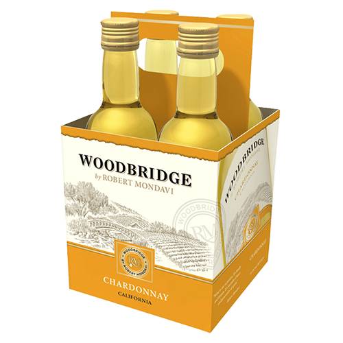 Order Woodbridge Chardonnay 4 Pack - 187ml Bottles/4 Pack food online from Bottle Shop & Spirits store, Los Alamitos on bringmethat.com