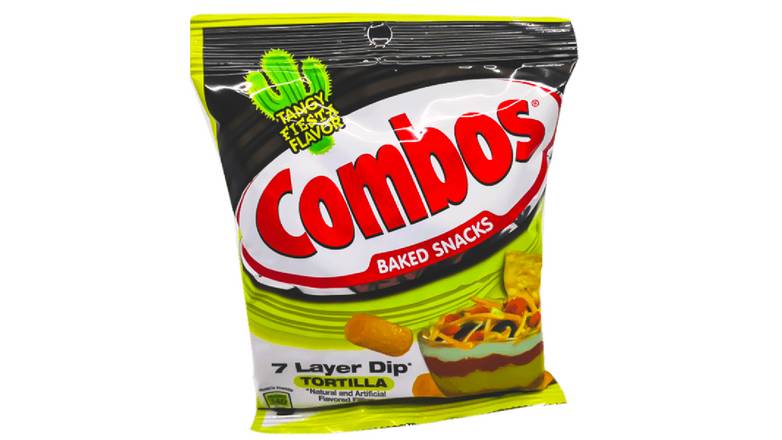 Order Combos 7 Layer Dip Tortilla Baked Snacks food online from Trumbull Mobil store, Trumbull on bringmethat.com
