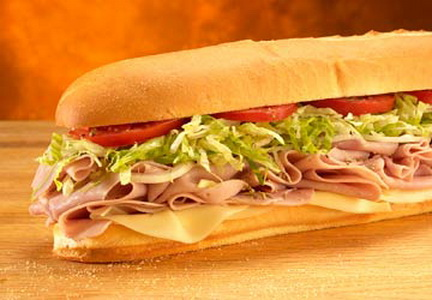 Order 7" Ham and Cheese Sandwich food online from Ametis Pizza store, Clifton on bringmethat.com