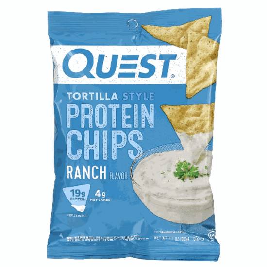 Order Quest - Tortilla Style Protein Chips - Ranch food online from IV Deli Mart store, Goleta on bringmethat.com