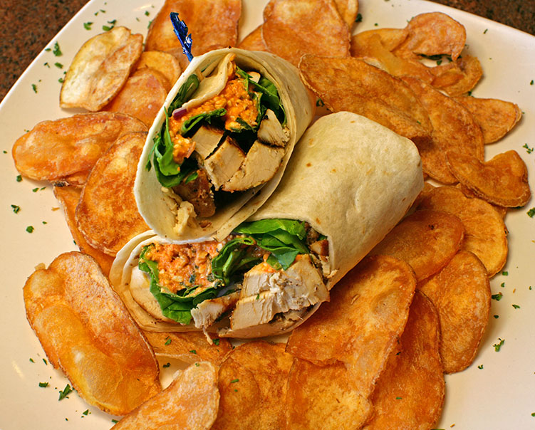 Order Spicy Greek Wrap food online from Honey Tree Grille store, Troy on bringmethat.com