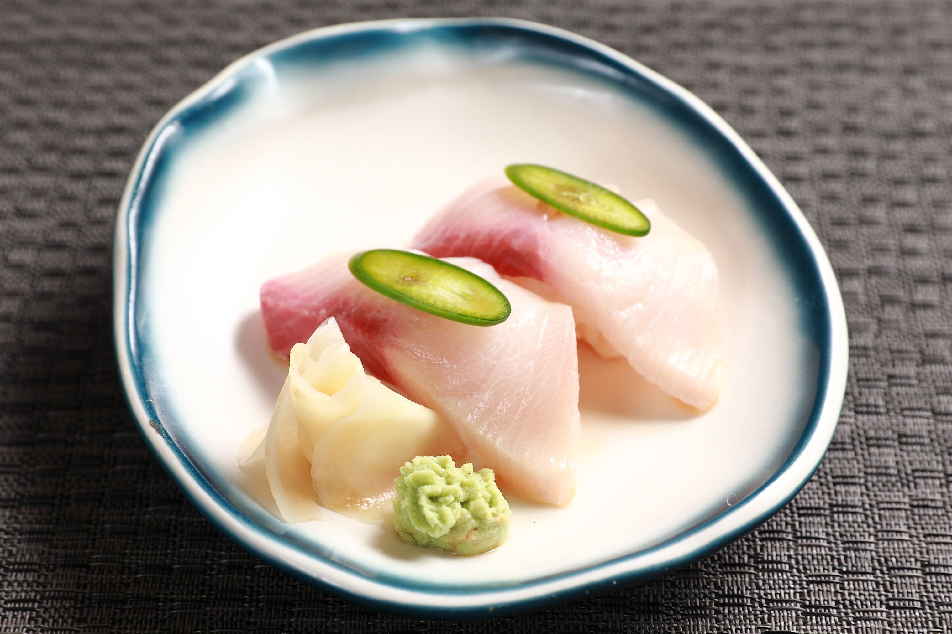 Order Yellowtail Sushi (2pc) food online from Genki Sushi store, Dallas on bringmethat.com