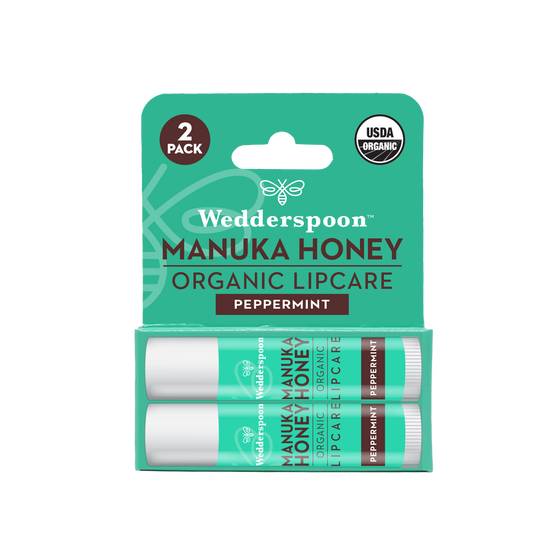 Order Wedderspoon Organic Manuka Honey Lip Balm Peppermint (2 ct) food online from Rite Aid store, Tredyffrin on bringmethat.com