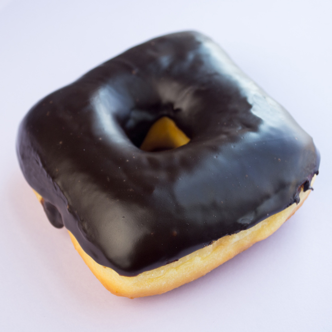 Order Chocolate Raised Basic Donut food online from Db3 Donuts store, Evanston on bringmethat.com