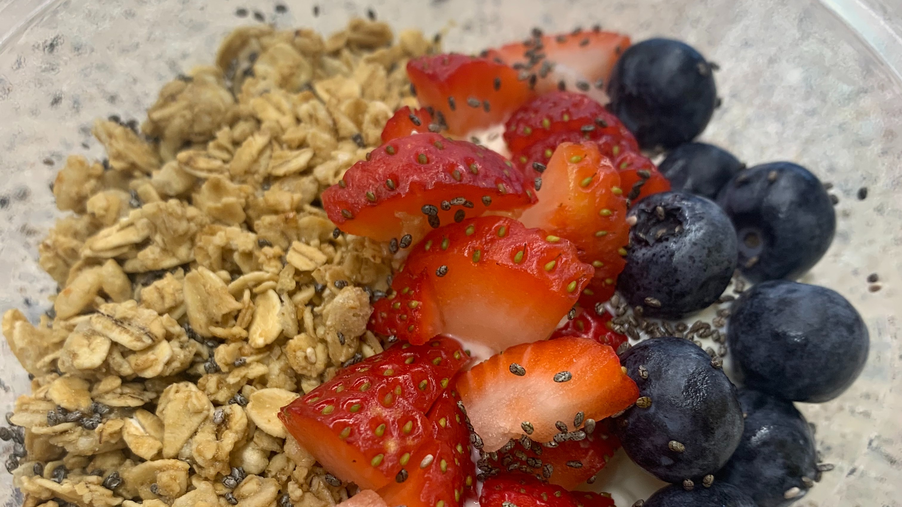 Order Berry Granola Yogurt Bowl food online from The Smoothie Bus Shoppe store, Manchester on bringmethat.com