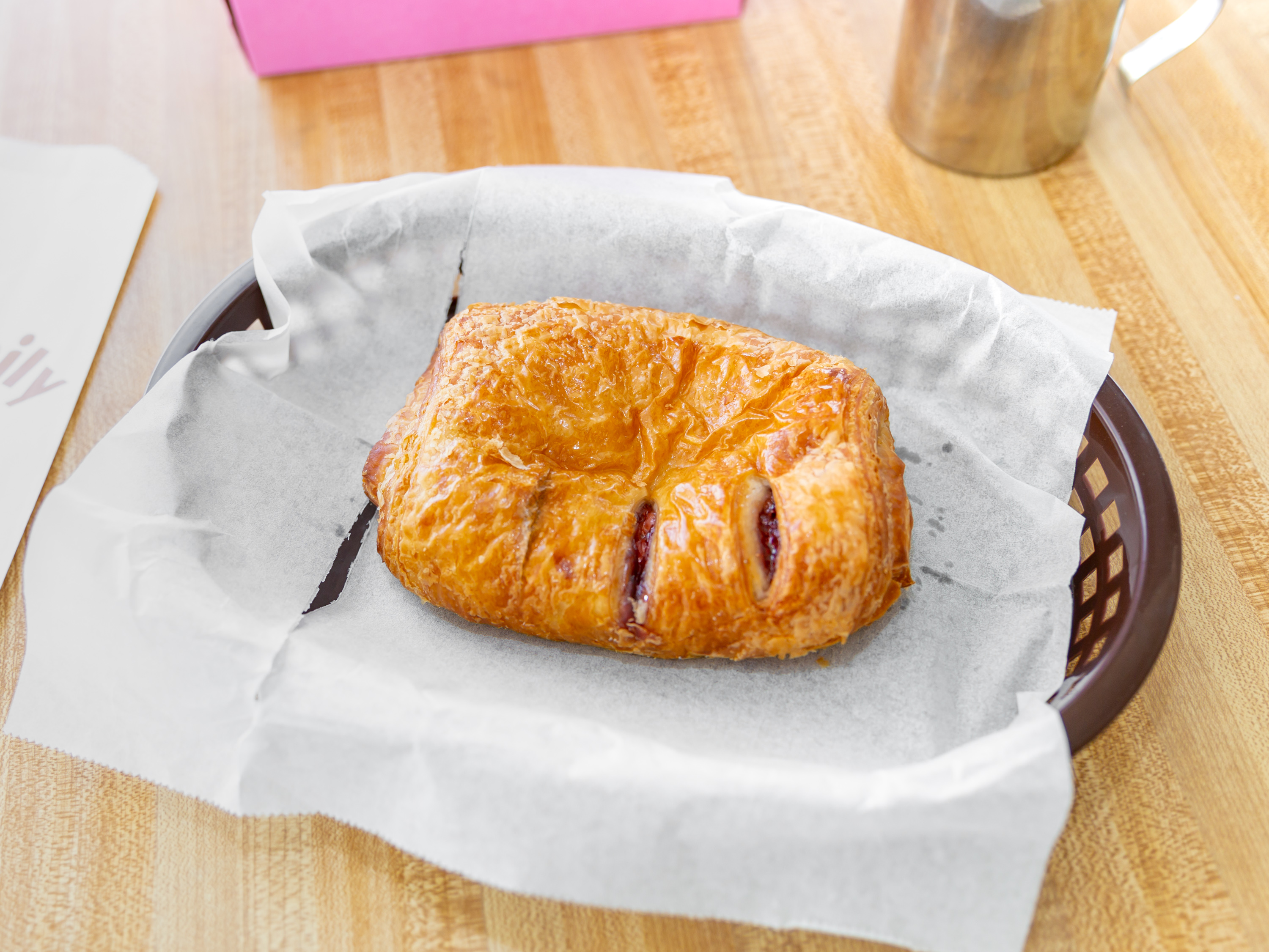 Order Strawberry Cream Cheese Croissant food online from Best Donuts store, Los Angeles on bringmethat.com