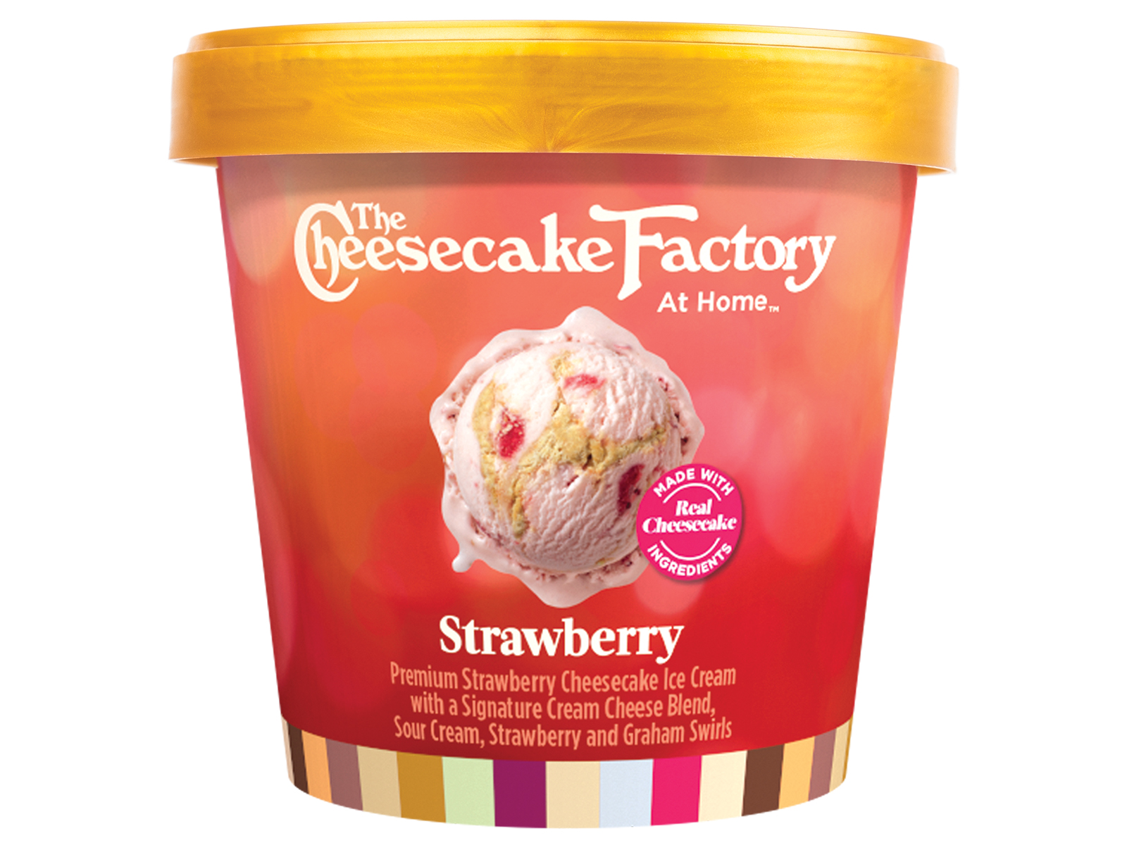 Order The Cheesecake Factory Strawberry Pint food online from The Ice Cream Shop store, Phoenix on bringmethat.com