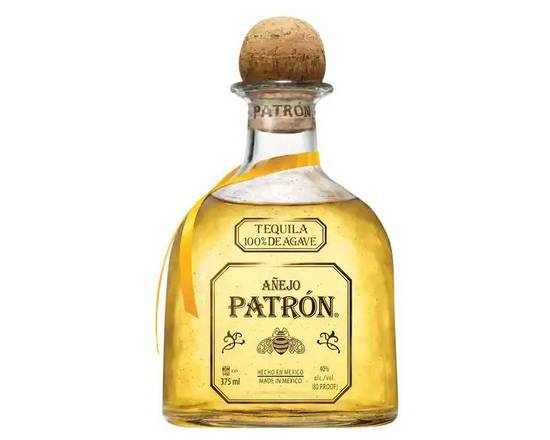 Order Patron Anejo, 375mL tequila (40.0% ABV) food online from Tenderloin Liquor store, San Francisco on bringmethat.com